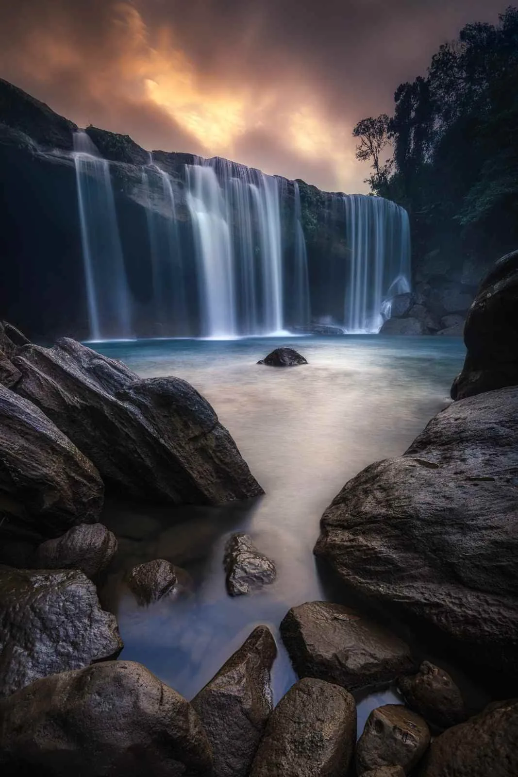 Waterfall in Meghalaya on an experiential photography tour
